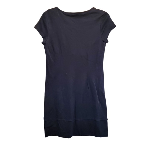NY&C NEW YORK & COMPANY Black Short Sleeve Casual Dress Size Small - Picture 2 of 8